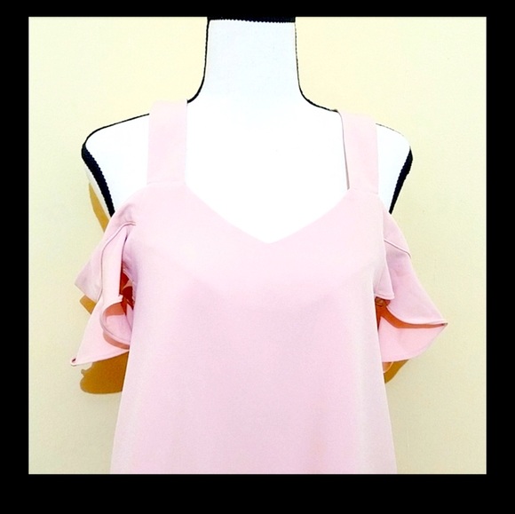 Forever 21 Cold Shoulder Flared Top Size S - Picture 2 of 11